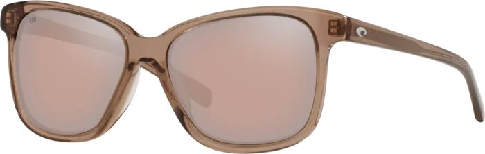 May Shiny Taupe Crystal Polarized Glass Sunglasses (Item No: MAY 258 OSCGLP)