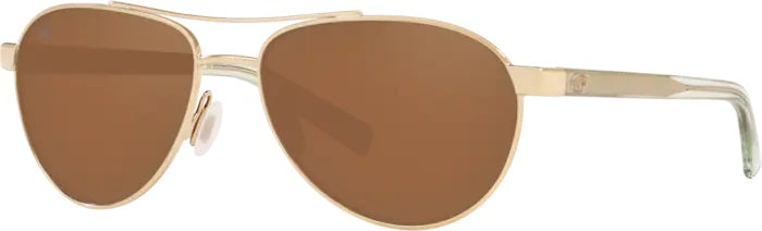 Fernandita Shiny Gold Polarized Glass Sunglasses (Item No: FER 126 OCGLP)