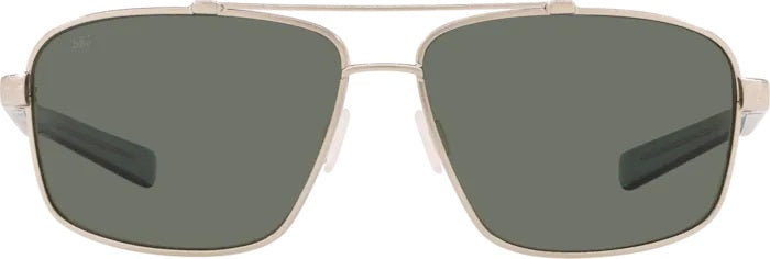 Flagler Brushed Silver Polarized Glass Sunglasses (Item No: FLG 262 OGGLP)