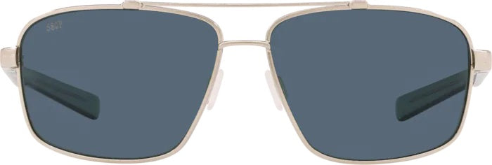 Flagler Brushed Silver Polarized Polycarbonate Sunglasses (Item No: FLG 262 OGP)