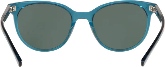 Isla Shiny Deep Teal Crystal Polarized Glass Sunglasses (Item No: ISA 244 OGGLP)