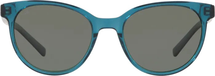 Isla Shiny Deep Teal Crystal Polarized Glass Sunglasses (Item No: ISA 244 OGGLP)