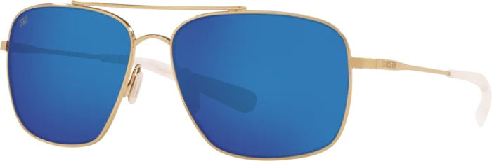 Canaveral Shiny Gold Polarized Glass Sunglasses (Item No: CAN 126 OBMGLP)