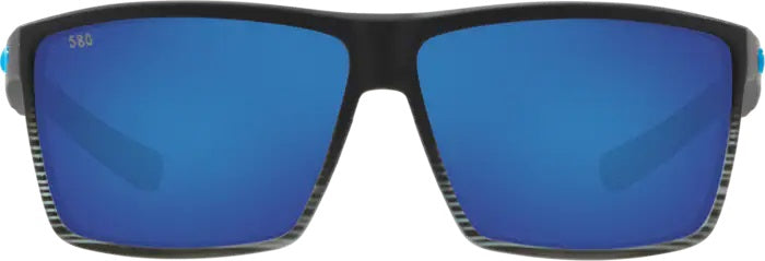 Rincon Matte Smoke Crystal Fade Polarized Glass Sunglasses (Item No: RIN 179 OBMGLP)