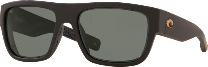 Sampan Matte Black Ultra Polarized Glass Sunglasses (Item No: MH1 187 OGGLP)