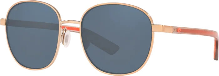 Egret Brushed Rose Gold Polarized Polycarbonate Sunglasses (Item No: EGR 297 OGP)