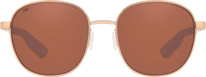 Egret Brushed Rose Gold Polarized Polycarbonate Sunglasses (Item No: EGR 297 OCP)