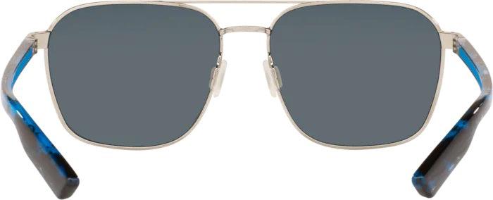 Wader Brushed Silver Polarized Polycarbonate Sunglasses (Item No: WDR 293 OBMP)