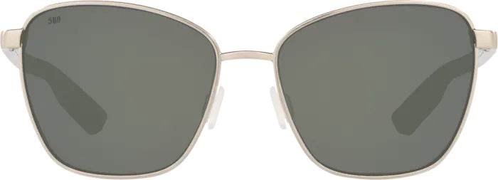 Paloma Brushed Silver Polarized Glass Sunglasses (Item No: PAL 299 OGGLP)