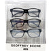 Geoffrey Beene Reading Glasses 3 Pack | Small Square Shape | Available Power (+2.50) - Get Free Lenses