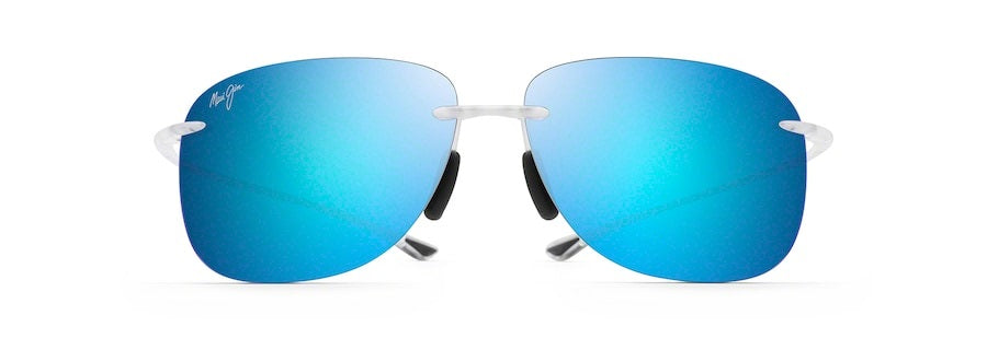 HIKINA Crystal Matte Polarized Rimless Sunglasses