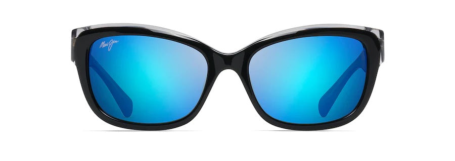 PLUMERIA Black with Crystal Polarized Cat Eye Sunglasses