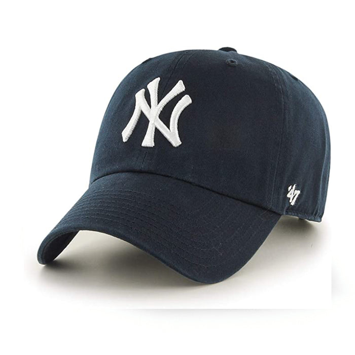 NEW YORK YANKEES 47 BRAND CLEAN UP HAT CAP - Home Navy Blue