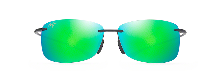 AKAU Matte Black Polarized Rimless Sunglasses
