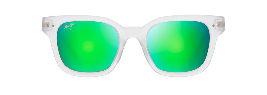 SHORE BREAK Frosted Crystal Polarized Classic Sunglasses