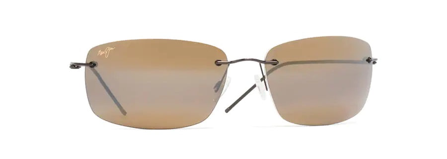 FRIGATE Gloss Dark Brown Polarized Rimless Sunglasses