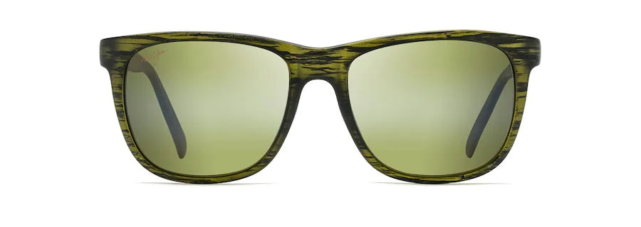 TAIL SLIDE Matte Green Stripe Polarized Classic Sunglasses