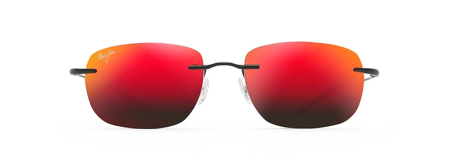 NANEA Matte Black Polarized Rimless Sunglasses