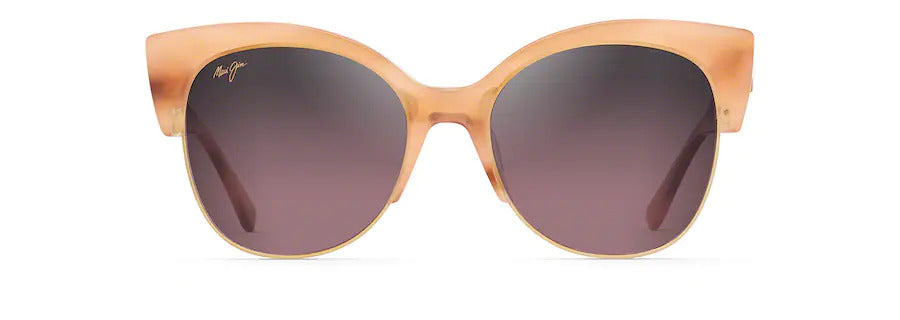 MARIPOSA Coral with Rose Gold Polarized Fashion Sunglasses