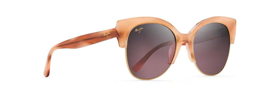 MARIPOSA Coral with Rose Gold Polarized Fashion Sunglasses