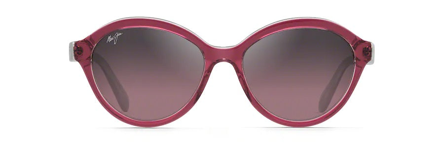 MARIANA Raspberry with Crystal Interior Polarized Fashion Sunglasses