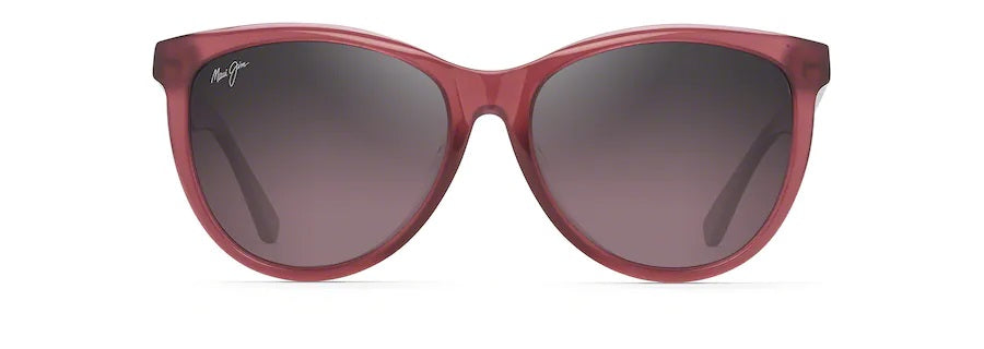 GLORY GLORY Transparent Milky Raspberry Polarized Cat Eye Sunglasses