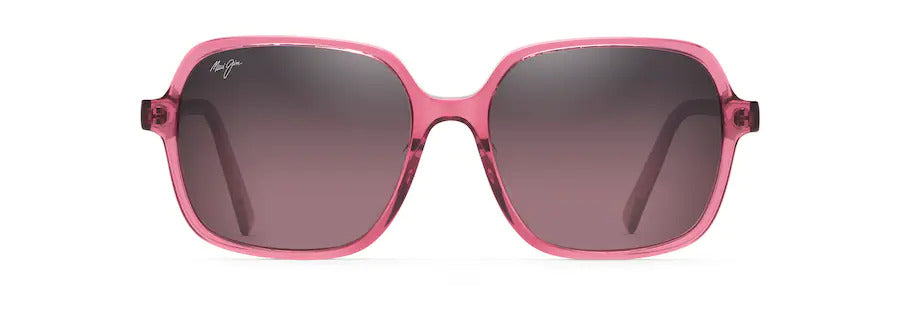 LITTLE BELL Translucent Raspberry Polarized Fashion Sunglasses