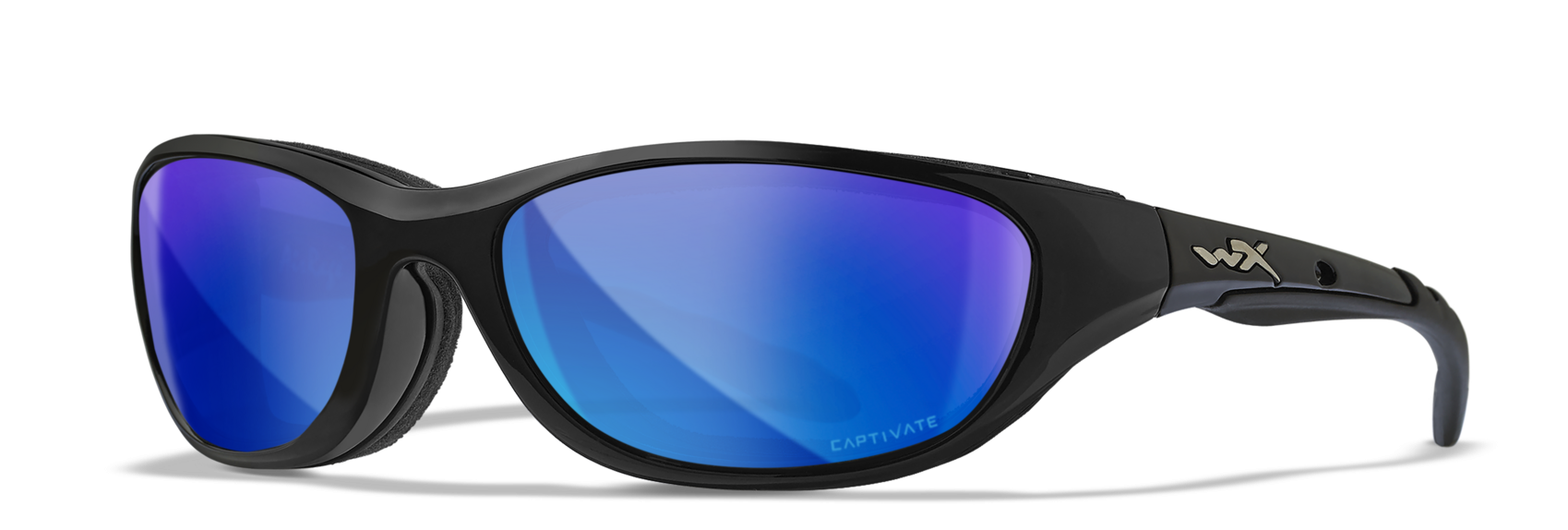 Wiley X Airrage Blue Mirror Polycarbonate Sunglasses