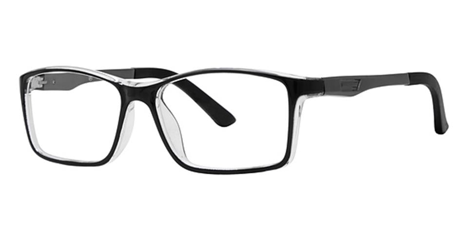 Metro 44 Black/Crystal optical frame for prescription eyeglasses or blue light glasses