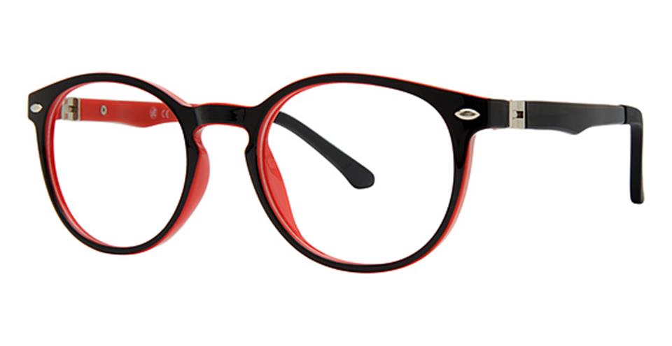 Metro 54 Black/Red optical frame for prescription eyeglasses