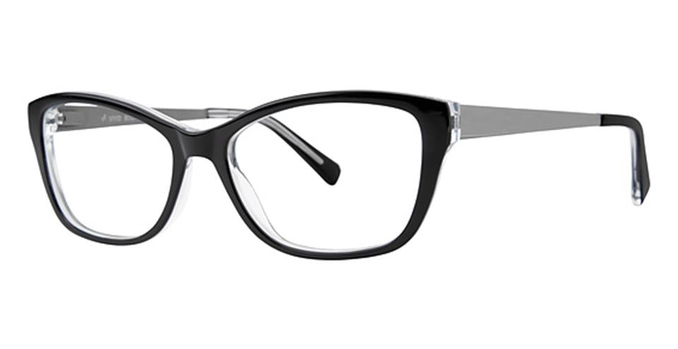 Vivid Boutique 4050 Black Crystal optical frame for prescription eyeglasses or blue light glasses