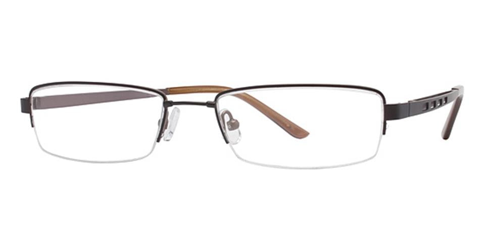 Vivid 201 brown/gunmetal optical frame for prescription eyeglasses or blue light glasses