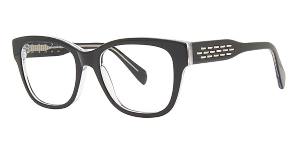 Vivid Boutique 4053 Black/Crystal optical frame for prescription eyeglasses or blue light glasses
