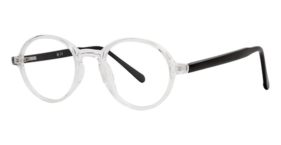Metro 43 Crystal/Black optical frame for prescription eyeglasses or blue light glasses
