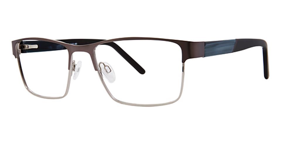 Vivid 400 Matt Gunmetal/Shiny Gunmetal optical frame for prescription eyeglasses or blue light glasses