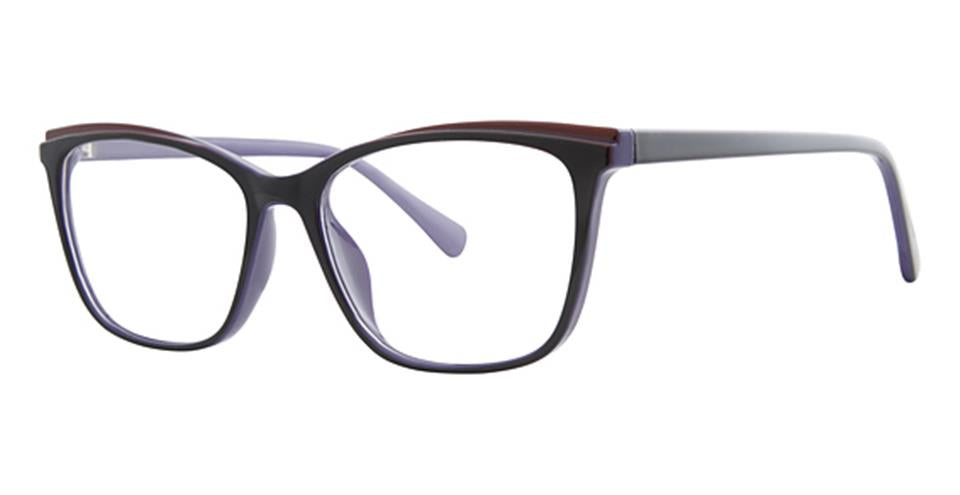 Metro 45 Black/Purple/Red optical frame for prescription eyeglasses or blue light glasses