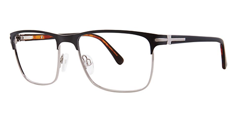 Vivid 399 Matt Black/Shiny Gunmetal optical frame for prescription eyeglasses or blue light glasses