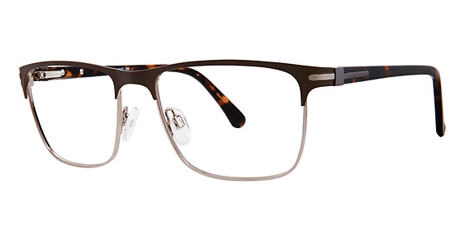 Vivid 399 Matt Brown/Shiny Gunmetal optical frame for prescription eyeglasses or blue light glasses