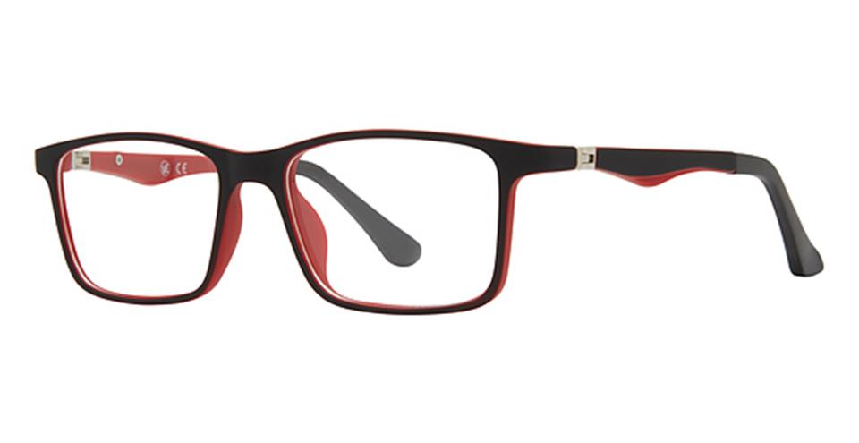 Metro 48 Black/Red optical frame for prescription eyeglasses or blue light glasses