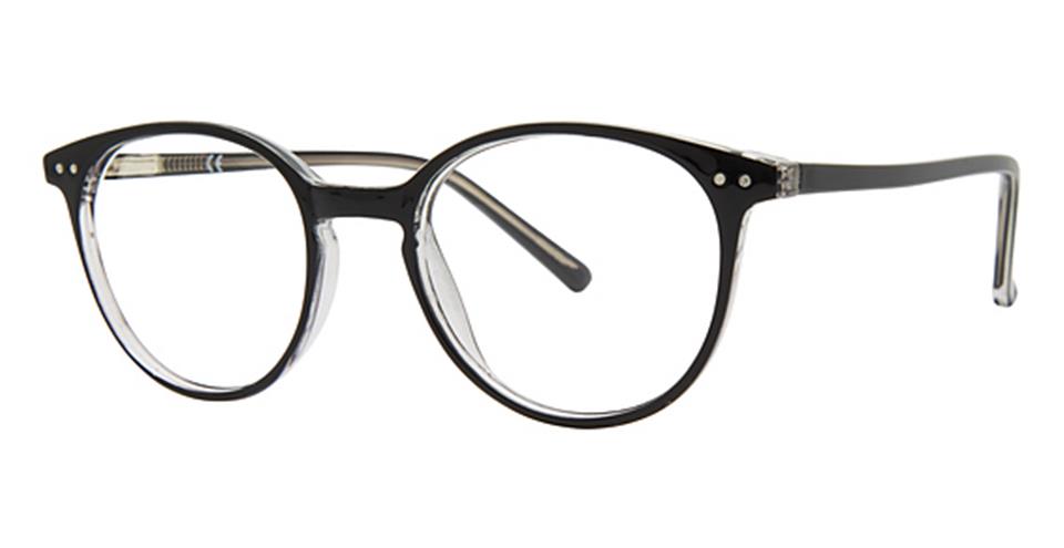 Metro 55 Black Crystal optical frame for prescription eyeglasses