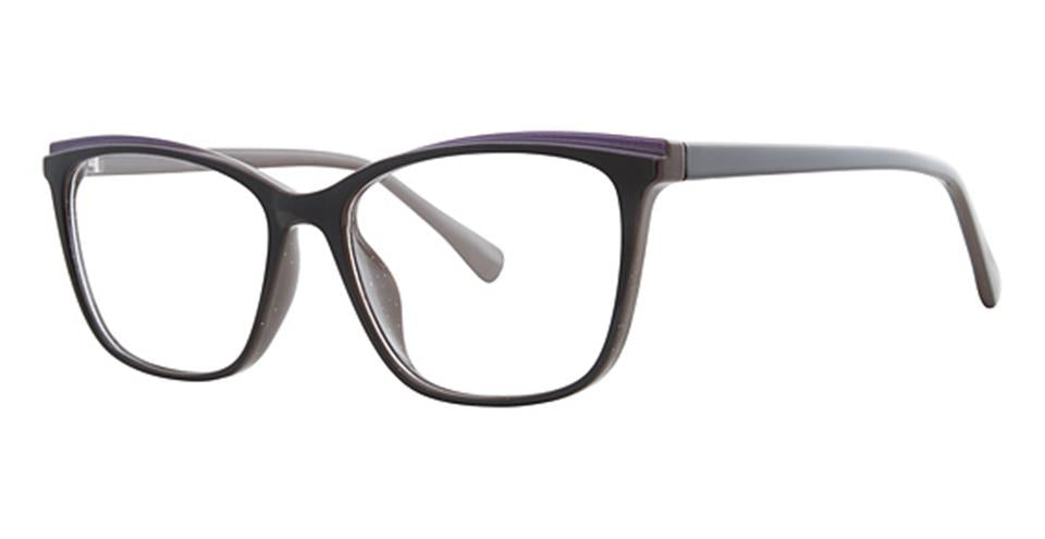 Metro 45 Black/Brown/Purple optical frame for prescription eyeglasses or blue light glasses