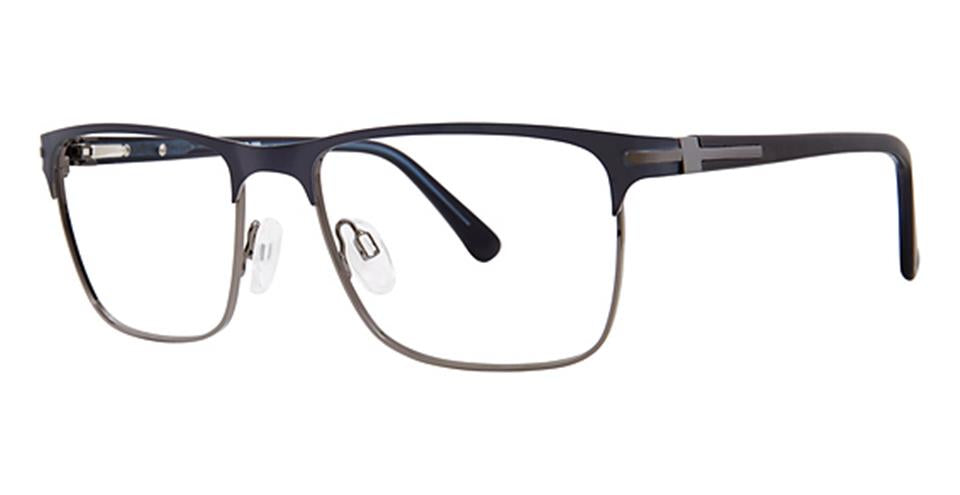 Vivid 399 Matt Navy/Dark Gunmetal optical frame for prescription eyeglasses or blue light glasses