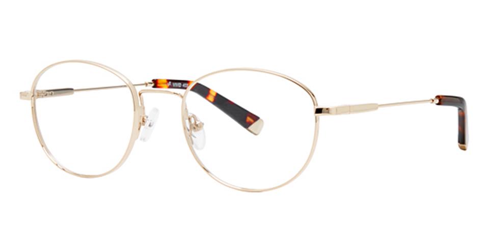 Vivid 403 Gold optical frame for prescription eyeglasses or blue light glasses