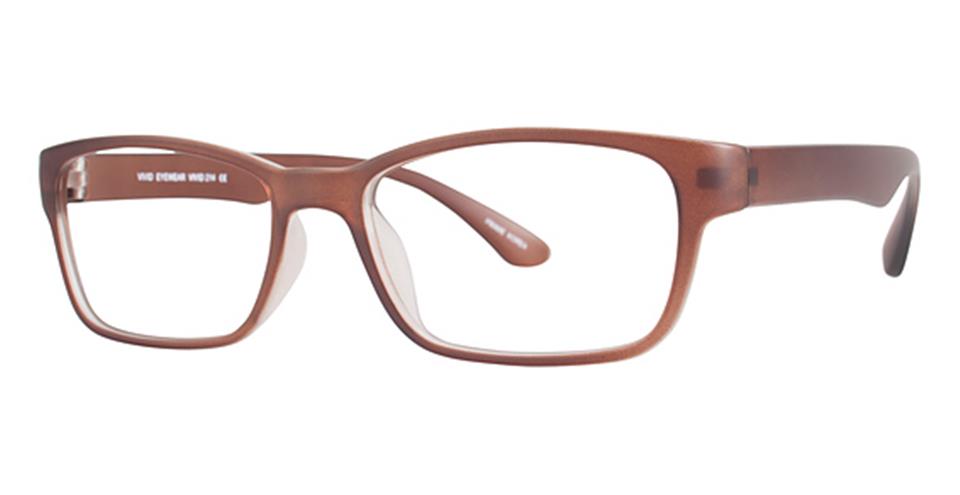 Vivid 214 Brown Matt optical frame for prescription eyeglasses or blue light glasses