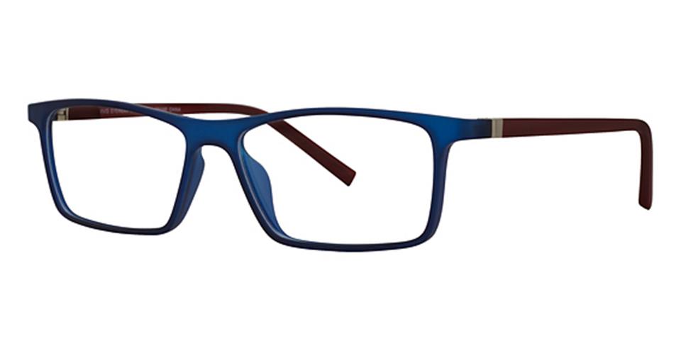Vivid 253 Matt Crystal Navy/Red optical frame for prescription eyeglasses or blue light glasses
