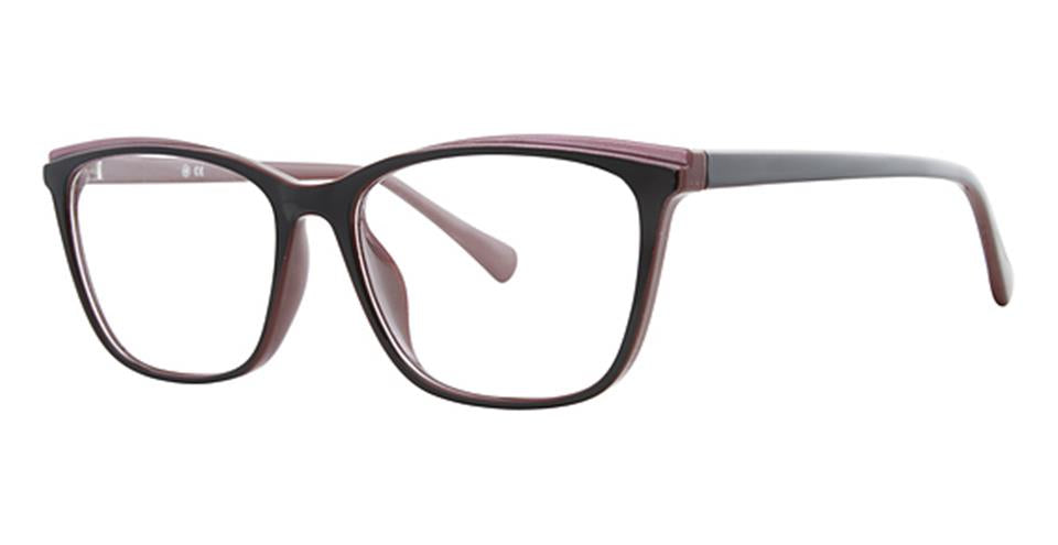 Metro 45 Black/Burgundy optical frame for prescription eyeglasses or blue light glasses