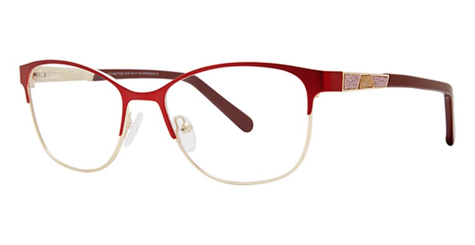 Vivid Boutique 5019 Wine/Gold optical frame for prescription eyeglasses or blue light glasses