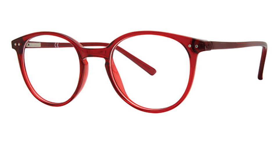 Metro 55 Red Crystal optical frame for prescription eyeglasses