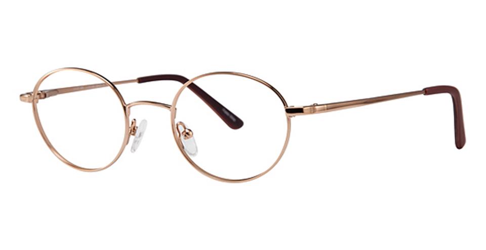 Vivid 386 Gold With Brown optical frame for prescription eyeglasses or blue light glasses