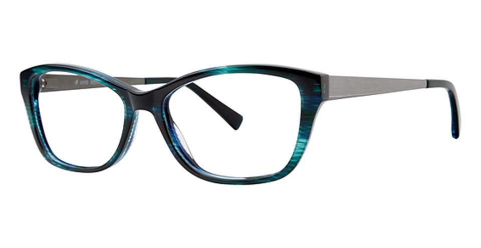 Vivid Boutique 4050 Green Demi optical frame for prescription eyeglasses or blue light glasses